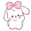 Эмодзи cute krolik ˚ʚ🤍ɞ˚
