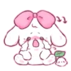 Эмодзи cute krolik ˚ʚ🤍ɞ˚