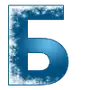 Эмодзи Зимний шрифт