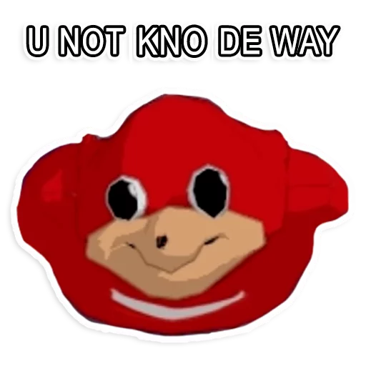 Стикер Uganda Knuckles