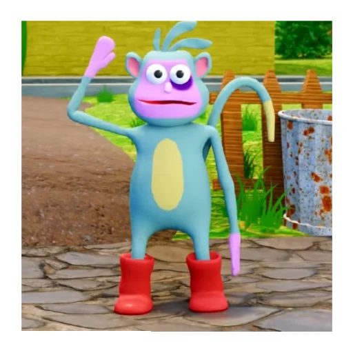 Стикер даша и животное