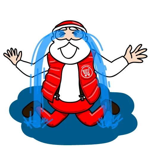 Стикер Дед Мороз Ох ох