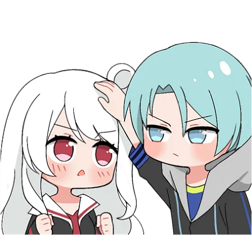 Стикер Дьявол и Ангел невеста