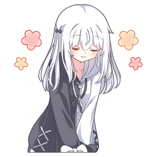 Стикер Девочка Инь-Янь