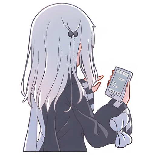 Стикер Девочка Инь-Янь