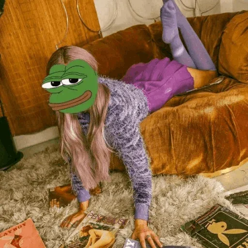 Стикер Девушка Пепе