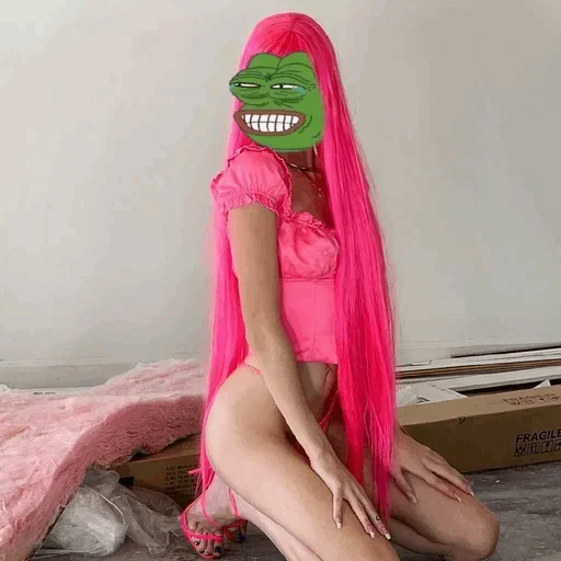 Стикер Девушка Пепе