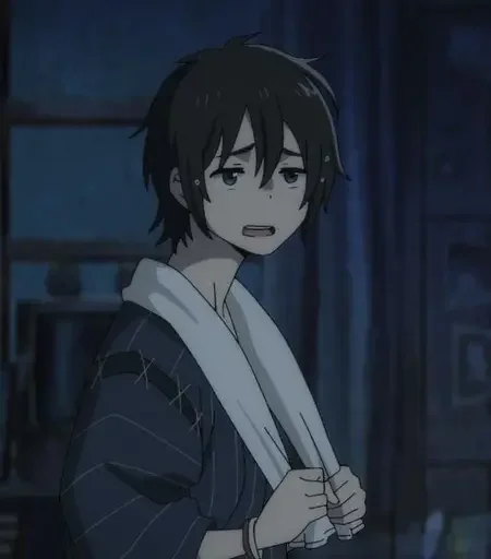 Стикер Незнакомец на берегу моря