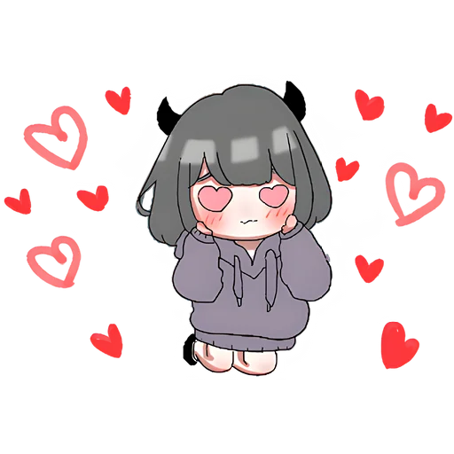 Стикер Дьявол-чан