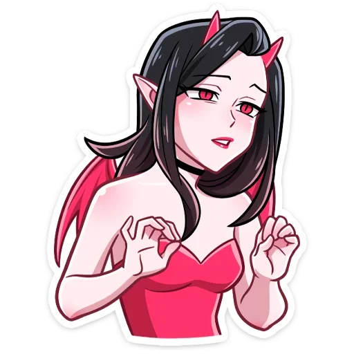 Стикер Дьявол и Дьяволица