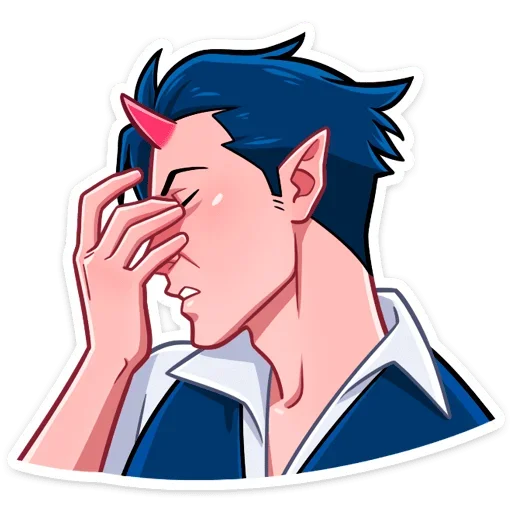 Стикер Дьявол и Дьяволица