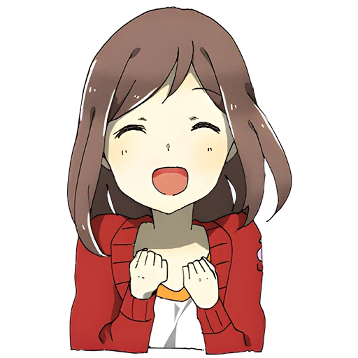 Стикер Добрая тян