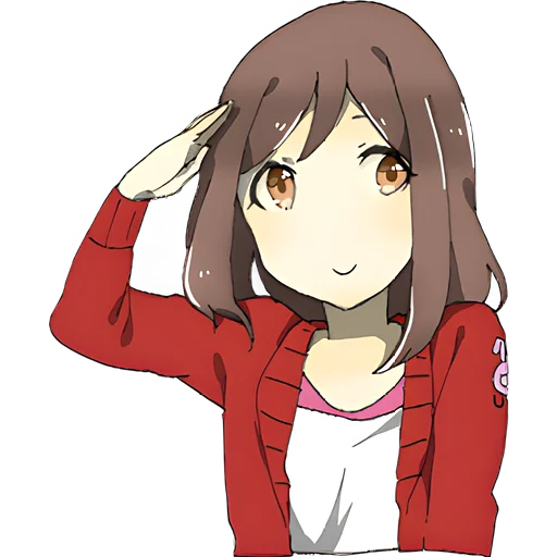 Стикер Добрая тян