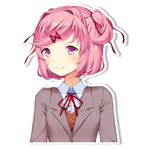 Стикер DDLC Natsuki