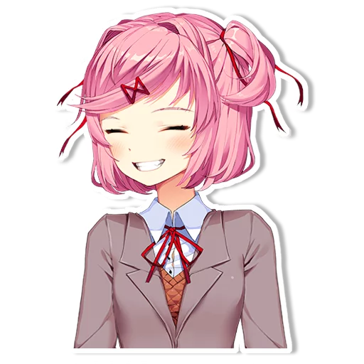 Стикер DDLC Natsuki