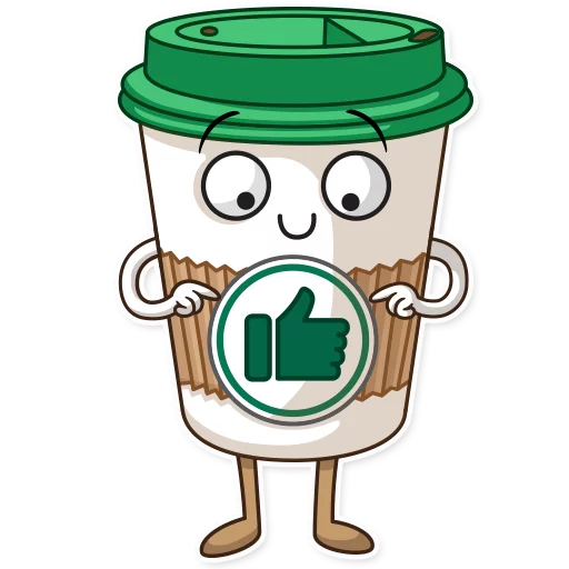 Стикер Donut and Coffee