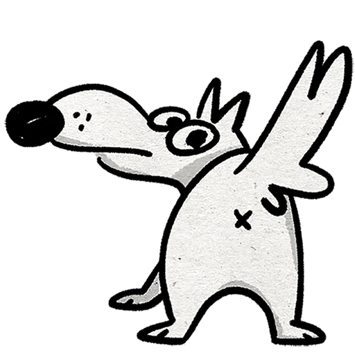 Стикер Пес Без Текста