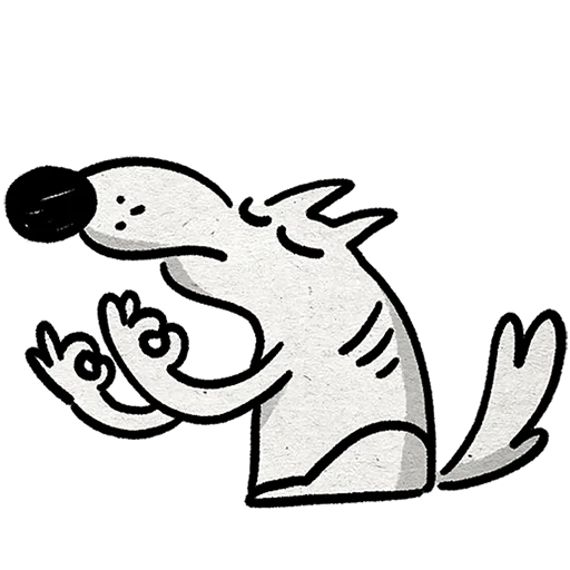 Стикер Пес Без Текста