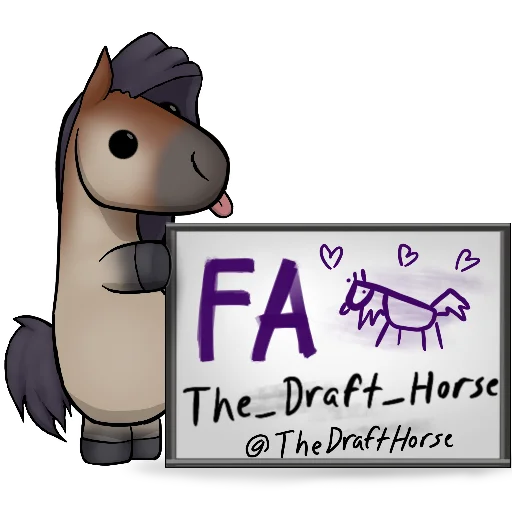 Стикер Draft Horse Plushie