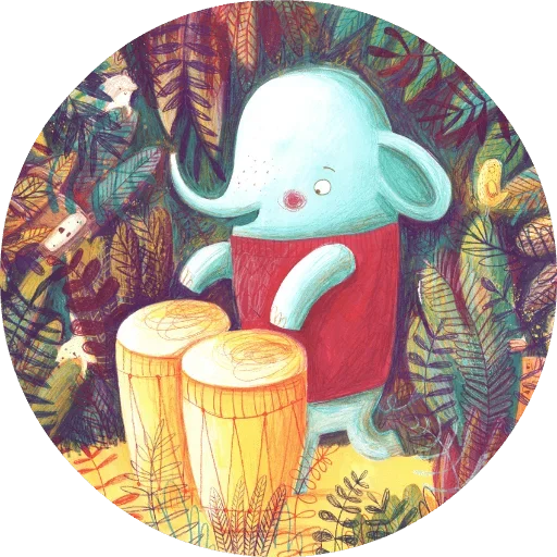 Стикер Друзья Красной Шапочки