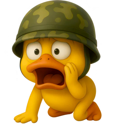 Стикер Военный Дакки