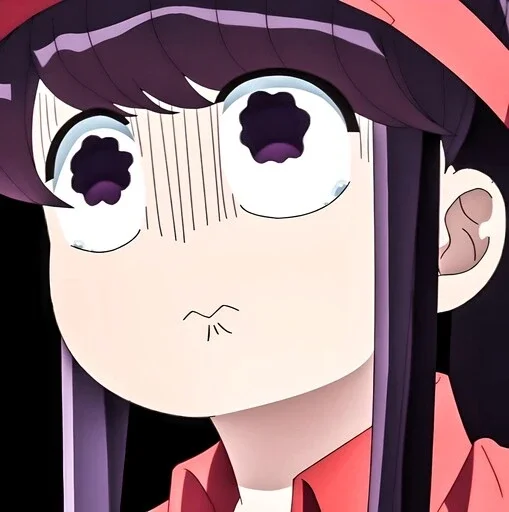 Стикер У Коми сан проблемы с общением