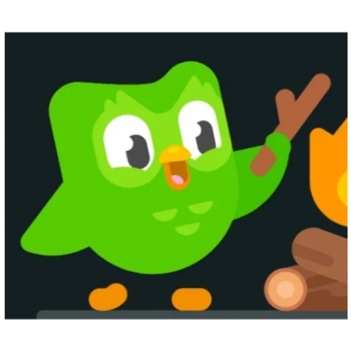 Стикер Duolingo