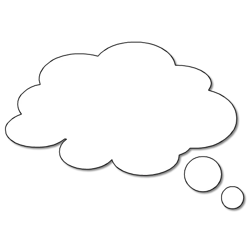 Стикер Текстовые Облака