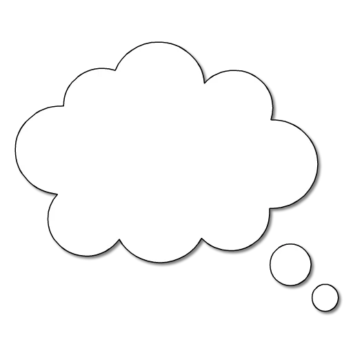 Стикер Текстовые Облака