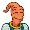 Эмодзи Earthworm Jim