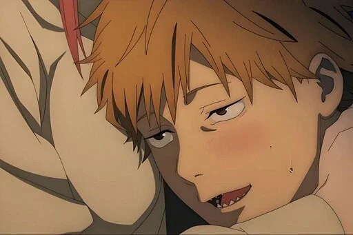 Стикер Человек бензопила