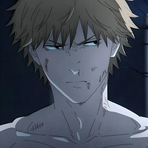 Стикер Человек бензопила