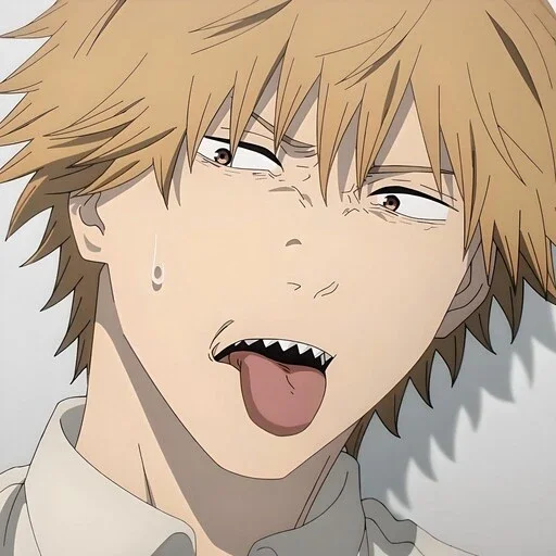 Стикер Человек бензопила