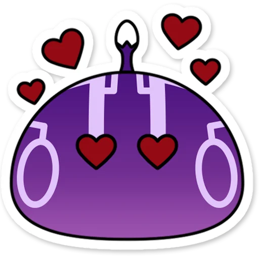 Стикер Электро слайм Genshin Impact