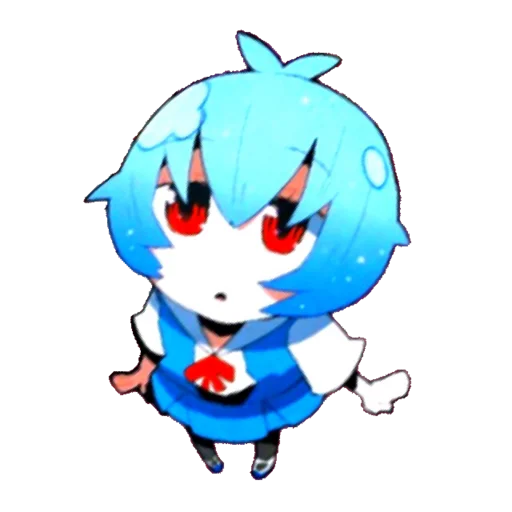 Стикер Evangelion School +Chibi