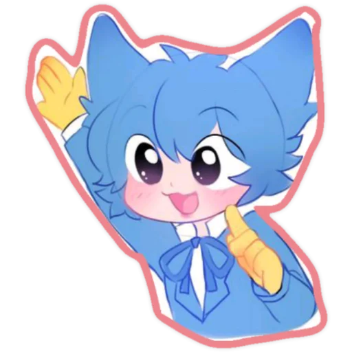 Стикер Хаги Ваги И Киси Миси