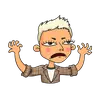 Стикер Женский стендап Без Текста