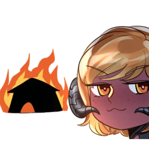 Стикер Пламя любви