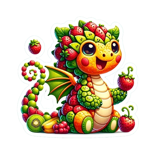 Стикер fluffy fire wings