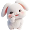 Эмодзи Пушистый кролик