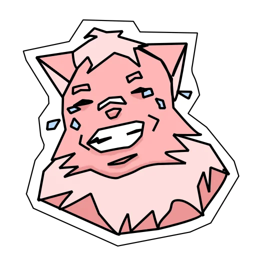 Стикер Пушист и токсичен