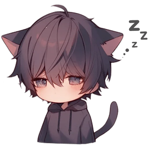 Стикер Кун кошачьи уши