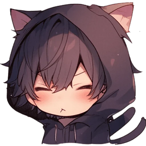 Стикер Кун кошачьи уши