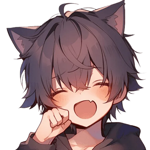 Стикер Кун кошачьи уши