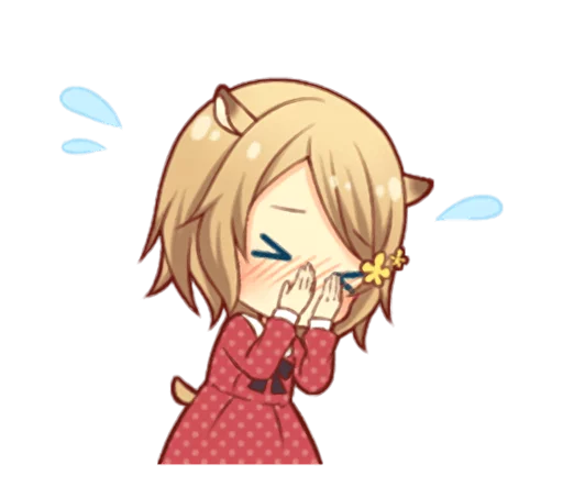 Стикер Fluffy Hamster Girl