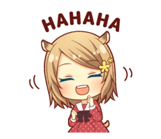 Стикер Fluffy Hamster Girl