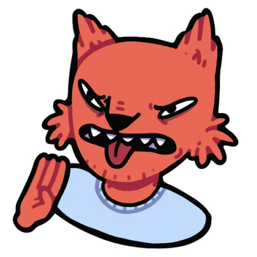 Стикер Лис программист