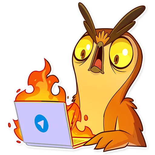Стикер Freelance Owl