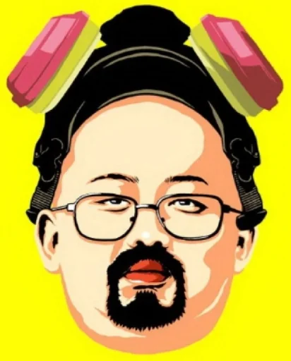 Стикер Funny Kim