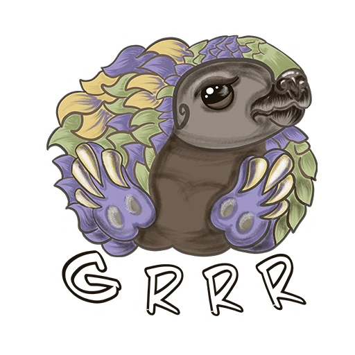 Стикер Funny Pangolin
